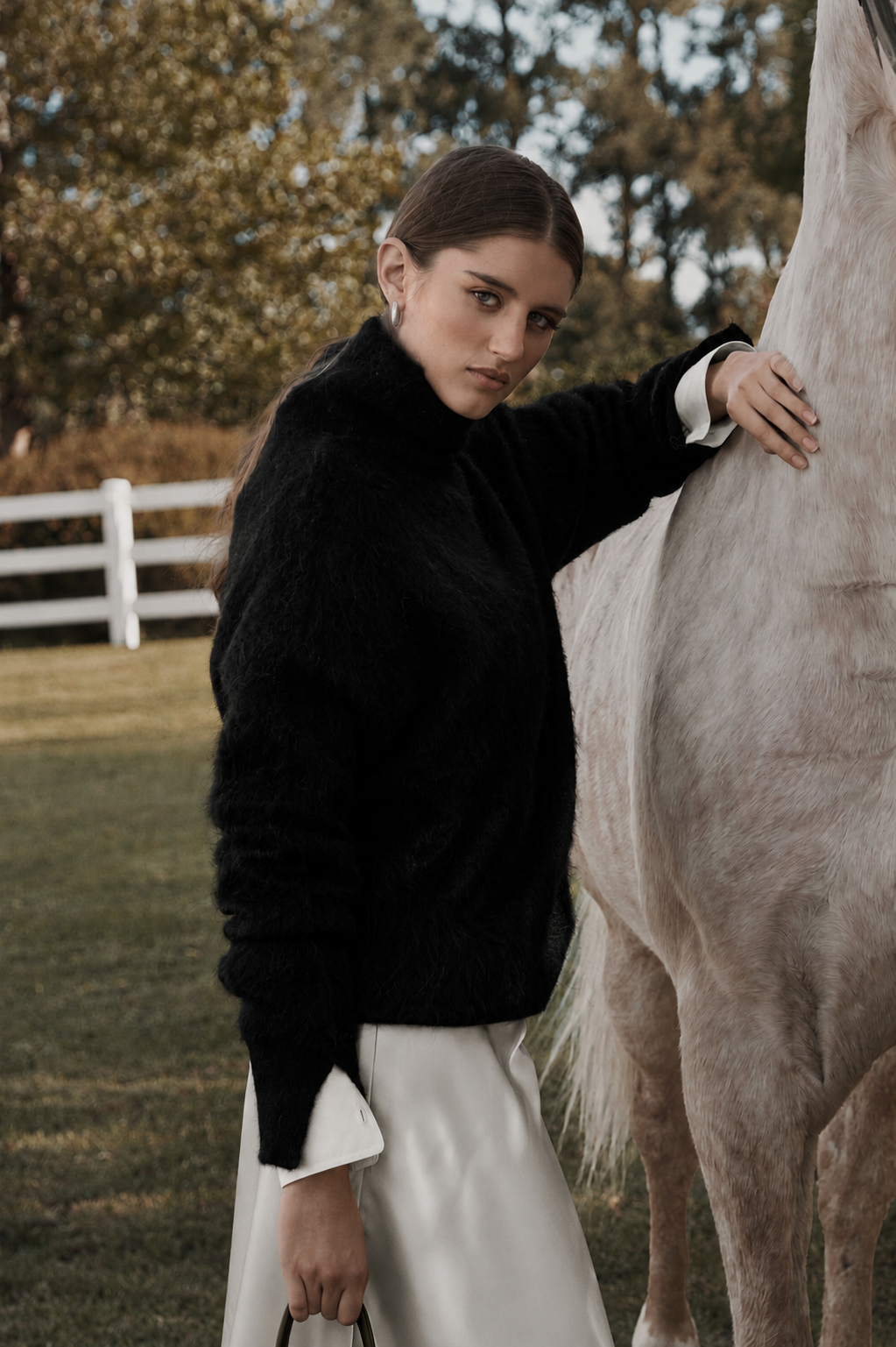 Elevated Luxury Studio Lauren turtleneck in alpaca blend knit