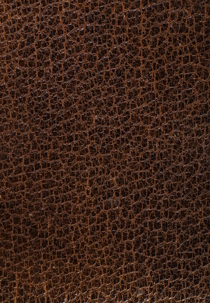 Close-up of brown leather texture